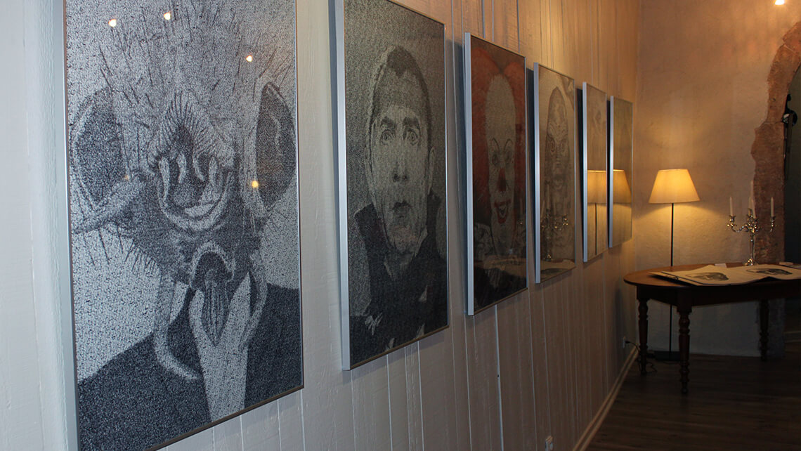 Dessin graffiti accumulation de signatures